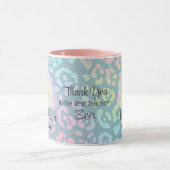 先生カスタム名虹コーパーソナライズされたヒー マグカップ (中央)