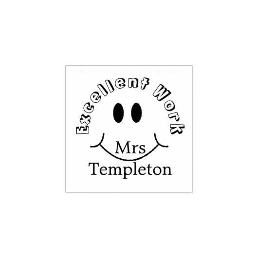 先生カスタム報酬の笑顔 ラバースタンプ (インプリント)