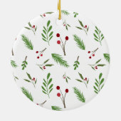 先生カスタム感謝ギフトクリスマスクリスマス セラミックオーナメント (裏面)