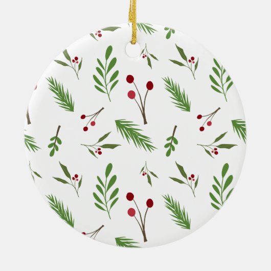 先生カスタム感謝ギフトクリスマスクリスマス セラミックオーナメント (裏面)