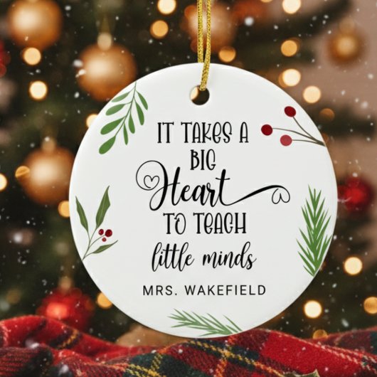 先生カスタム感謝ギフトクリスマスクリスマス セラミックオーナメント