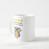 先生カスタム文字アカデミックフロ コーヒーマグカップ (正面左)