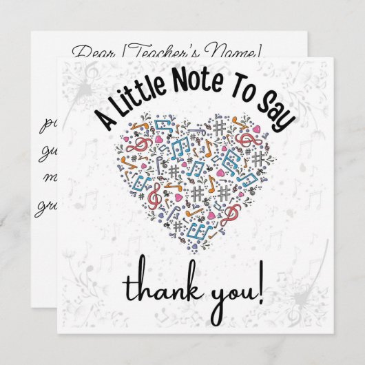 先生カスタム鑑賞カード、ありがとう (正面/裏面)