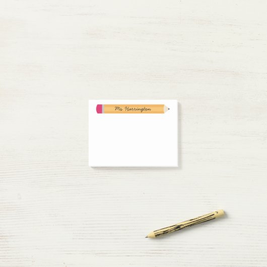 先生カスタム鑑賞Pencil Post-It Notes ポストイット (デスク上)