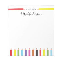 先生カラフルからのPencils Note