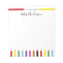 先生カラフルからのPencils Note ノートパッド