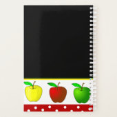 先生カラフルりんごデイリープランナー プランナー手帳 (裏面)