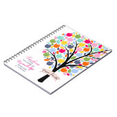 先生カラフルアップル感謝していツリーギフト ノートブック (左側)