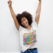 先生カラフルレトロ引用文tシャツ tシャツ