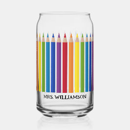 先生カラフル鉛筆 ガラス缶