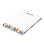 先生カラフル鉛筆 ノートパッド (回転)
