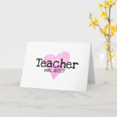 先生カード、新規先生カード カード (黄色い花)