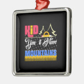 先生キッド山を移動 メタルオーナメント (左)