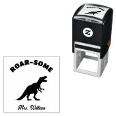 先生キュート恐竜の賛美の採点勇気付けられる セルフインキングスタンプ (インサイチュ)