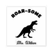 先生キュート恐竜の賛美の採点勇気付けられる セルフインキングスタンプ (デザイン)