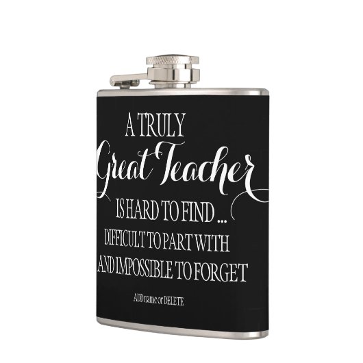 先生ギフトありがとう引用文感謝サイン フラスク (左)