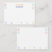 先生ギフトからの手紙 ノートカード (正面/裏面)