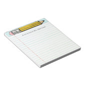 先生ギフトアイディア ノートパッド (アングル)