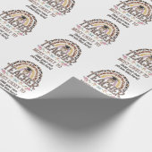 🎓先生ギフトアイディア:最も可能性が高いカスタム文字 ラッピングペーパー (角)