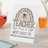 🎓先生ギフトアイディア:最も可能性が高いカスタム文字 台座サイン (インサイチュ)