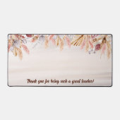 先生ギフトカスタムボホニュートラルカラー デスクマット (正面)