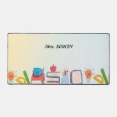 先生ギフトカスタム水彩 デスクマット (正面)