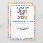 先生ギフトカードホルダー シーズンカード (正面/裏面)