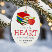 先生ギフトクリスマス セラミックオーナメント