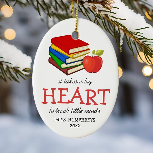 先生ギフトクリスマス セラミックオーナメント