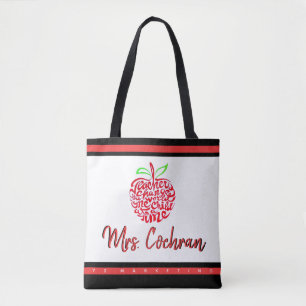 先生ギフトトートApple Student カスタム Schoolクリスマス トートバッグ