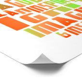 先生ギフトポスタータイポグラフィ引用文Apple ポスター (角)