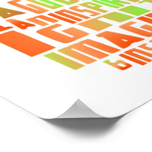 先生ギフトポスタータイポグラフィ引用文Apple ポスター (角)