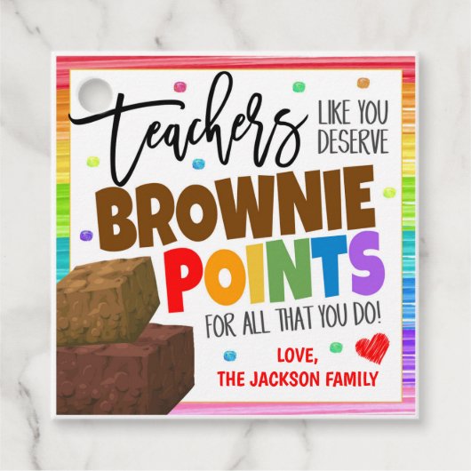 先生ギフトラベル フェイバータグ (正面)