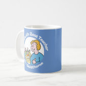 先生ギフト世界最高の女子先生 コーヒーマグカップ (正面左)