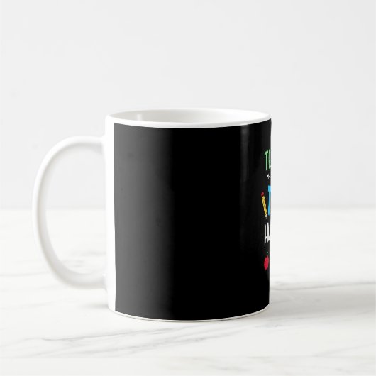 先生ギフト先生小さな人間 コーヒーマグカップ (左)