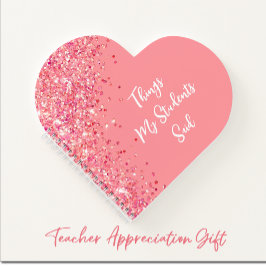 先生ギフト先生感謝ギフトハート ノートブック