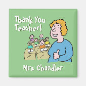 先生ギフト女性先生に感謝 マグネット (正面)