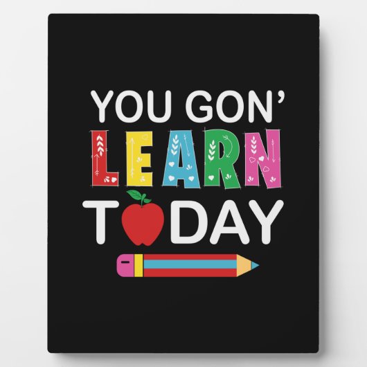 先生ギフト学今日 フォトプラーク (正面)