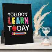 先生ギフト学今日 フォトプラーク (側面)