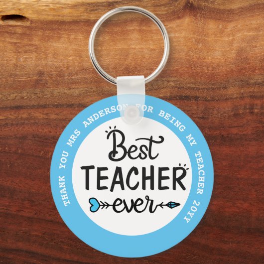 先生ギフト教室の子供からの引用文 キーホルダー (正面)