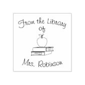 先生ギフト教室ブックライブラリラバースタンプ ラバースタンプ (インプリント)