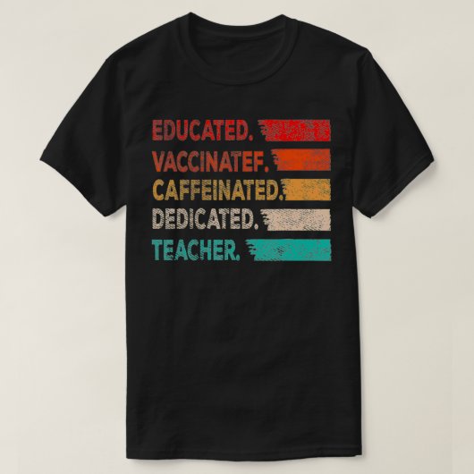 先生ギフト教育カフェイン入り脱dic tシャツ (デザイン正面)