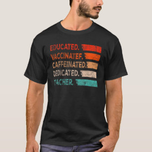 先生ギフト教育カフェイン入り脱dic tシャツ