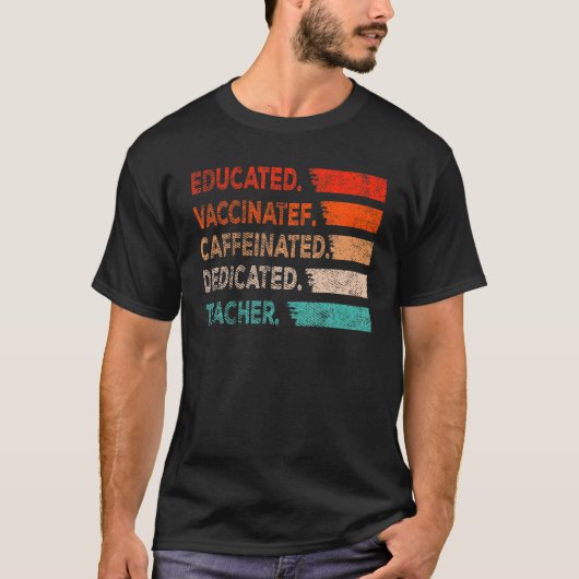先生ギフト教育カフェイン入り脱dic tシャツ (正面)