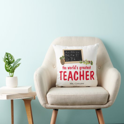 先生ギフト枕教育者おもしろいギフト先生 クッション (椅子)