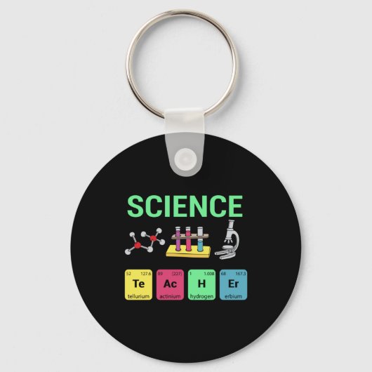先生ギフト科学先生定義 キーホルダー (正面)