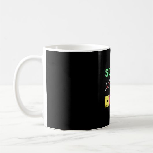 先生ギフト科学先生定義 コーヒーマグカップ (左)