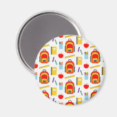 先生ギフト |アップル新学期 マグネット (正面/裏面)