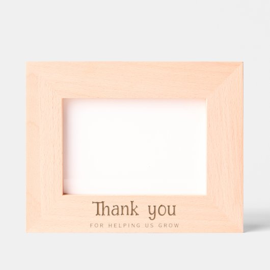 先生ギフト、カスタム文字彫刻フォトフレーム レーザー彫刻フレーム (正面)