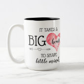 先生ギフト |ビッグハート引用文カスタム ツートーンマグカップ (左)